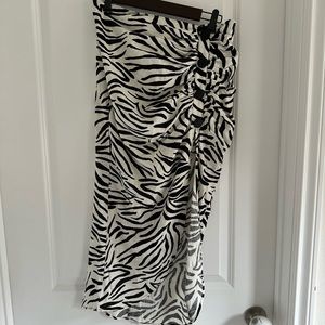 Zara midi skirt with slit